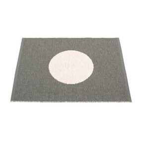 Viggo Small One Doormat 50x70 cm, Black/Vanilla - Pappelina